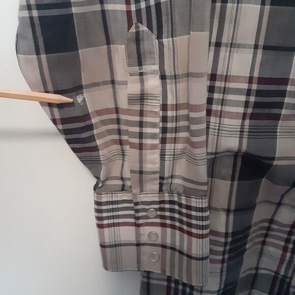 Vintage Plains Western Wear Shirt Men XL Pearl Snap Button Cowboy Ranch Rodeo - Picture 6 of 11